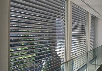 external venetian blinds projects, external aluminium blinds, external venetian blinds showroom, external venetian blinds austin,
